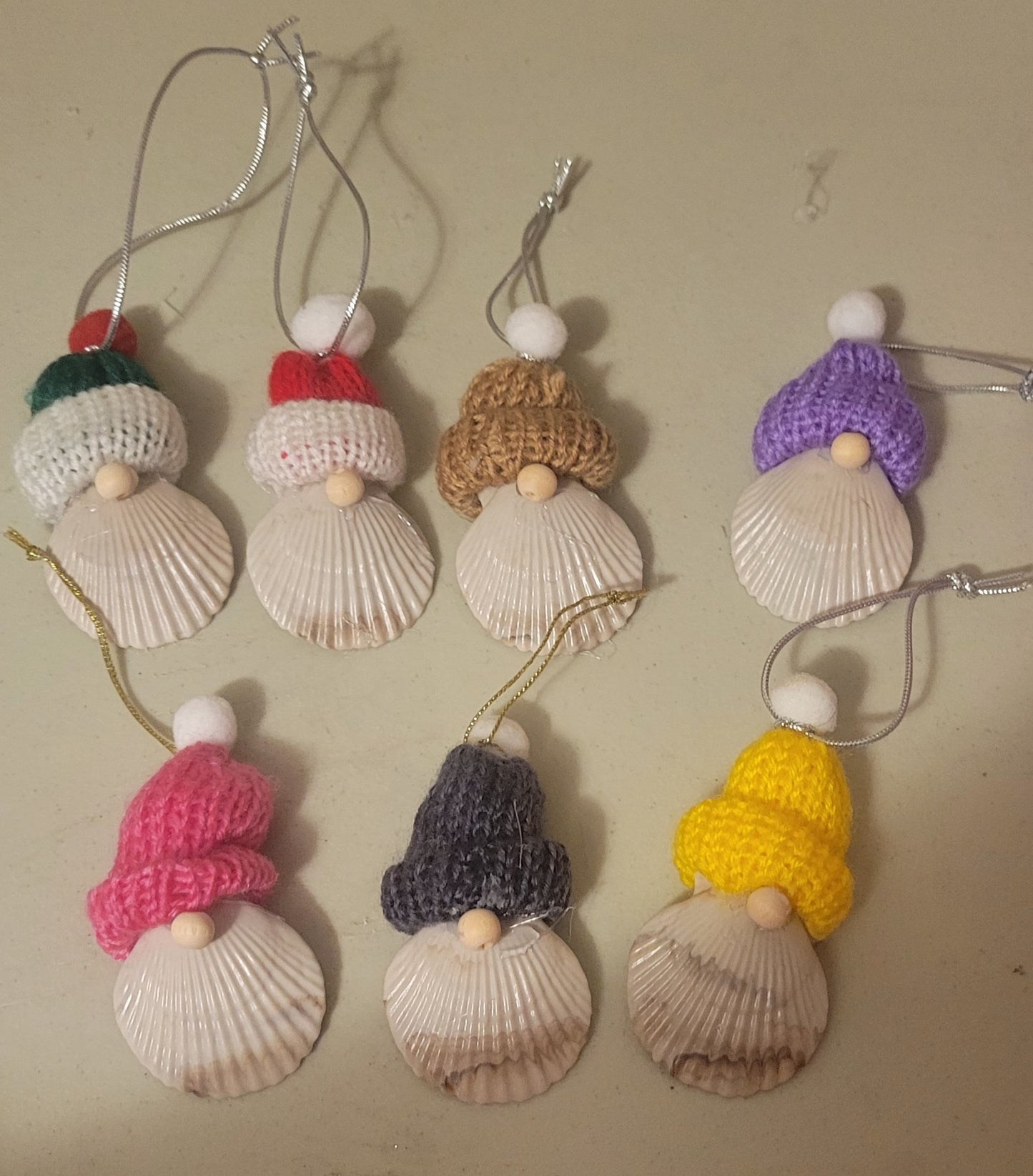 Gnome Seashell Ornament